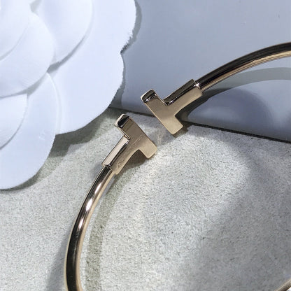 [Reverie Jewels]T BRACELET PINK GOLD 1.8MM DIAMOND