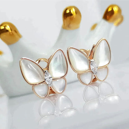 [⭐Reverie Jewels]BUTTERFLY MOP DIAMOND EARRINGS