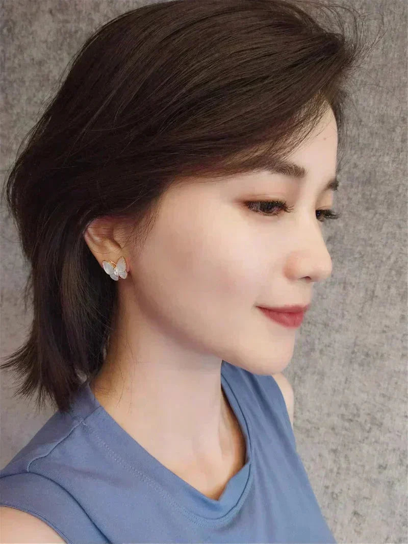 [⭐Reverie Jewels]BUTTERFLY MOP DIAMOND EARRINGS