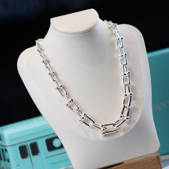 [Reverie Jewels]HARDWEAR LINK SILVER NECKLACE