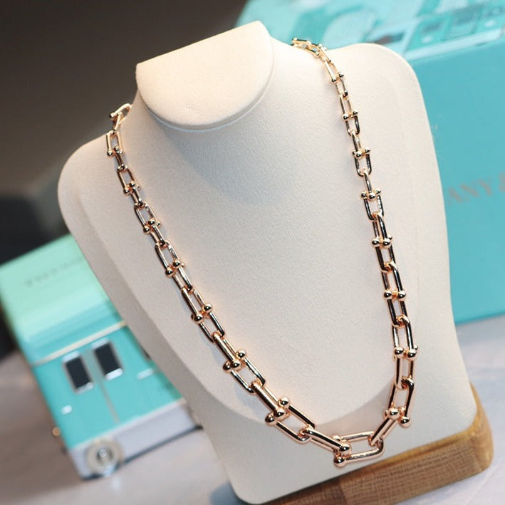 [Reverie Jewels]HARDWEAR LINK GOLD NECKLACE