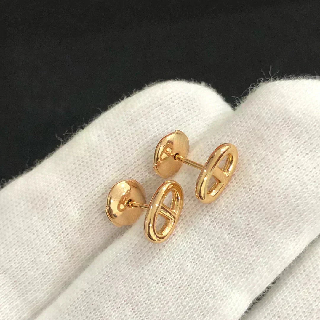 [⭐Reverie Jewels]CHAINE SMALL EARRINGS GOLD AND SILVER