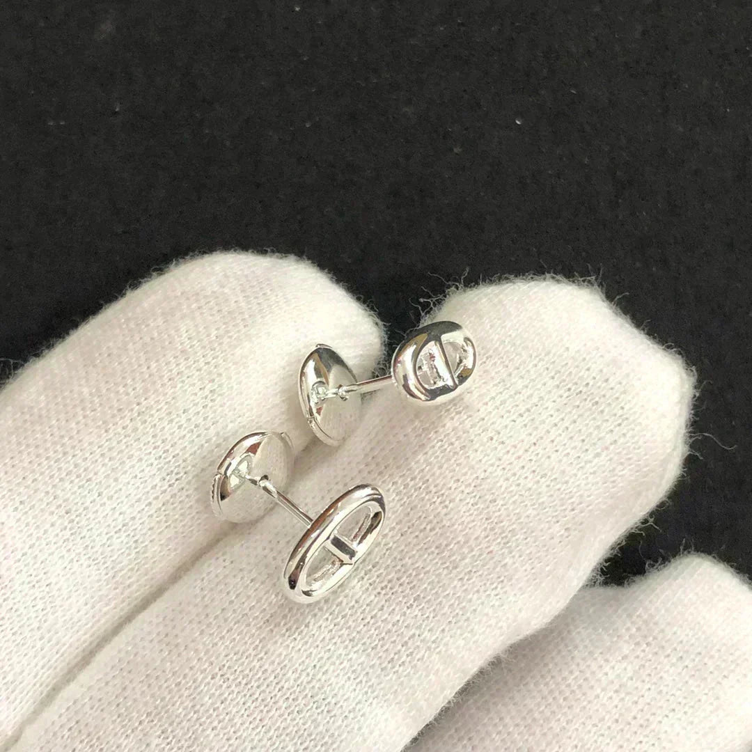 [⭐Reverie Jewels]CHAINE SMALL EARRINGS GOLD AND SILVER