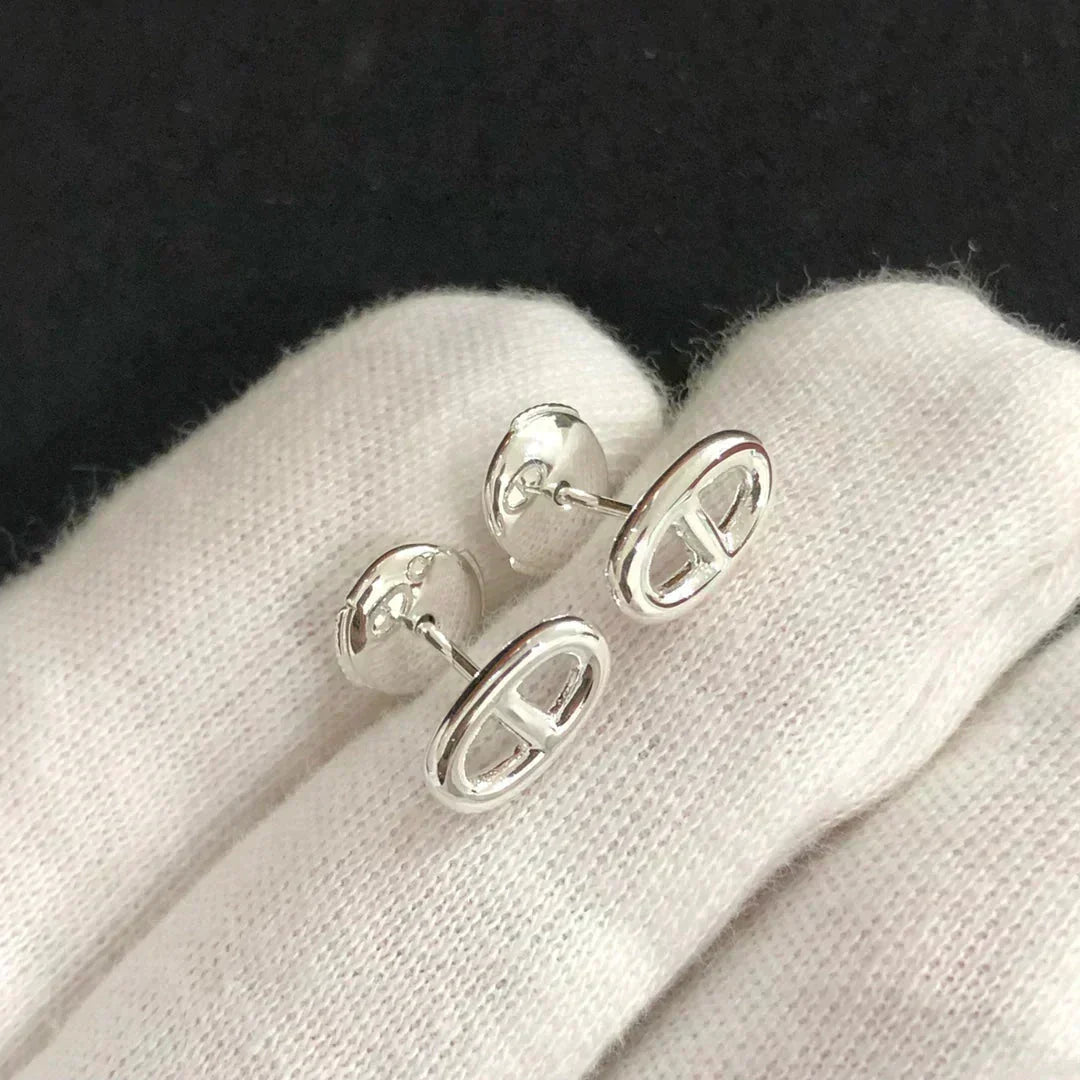 [⭐Reverie Jewels]CHAINE SMALL EARRINGS GOLD AND SILVER