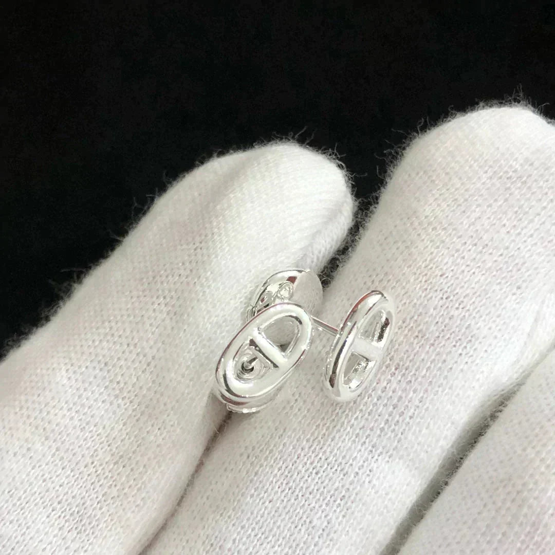 [⭐Reverie Jewels]CHAINE SMALL EARRINGS GOLD AND SILVER