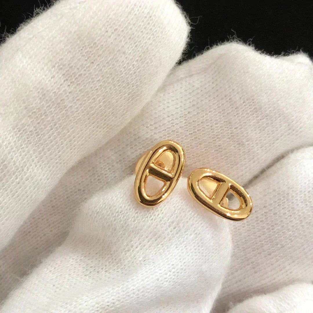 [⭐Reverie Jewels]CHAINE SMALL EARRINGS GOLD AND SILVER