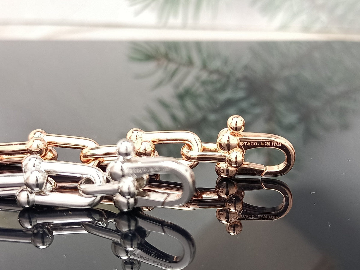 [Reverie Jewels]HARDWEAR BRACELET PINK GOLD AND SILVER DIAMOND