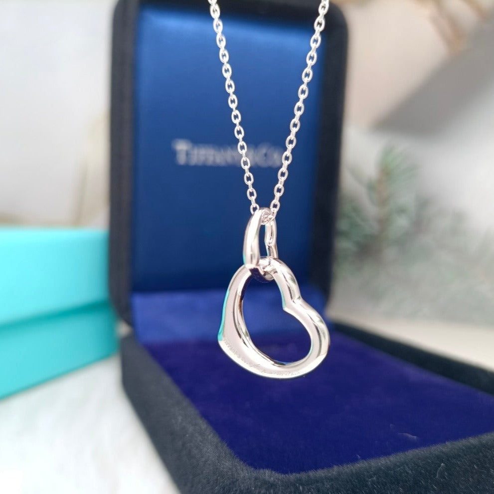 [Reverie Jewels]DOUBLE HEART SILVER NECKLACE