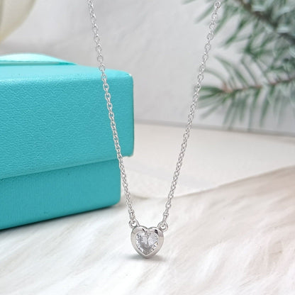 [Reverie Jewels]HEART BIG DIAMOND NECKLACE