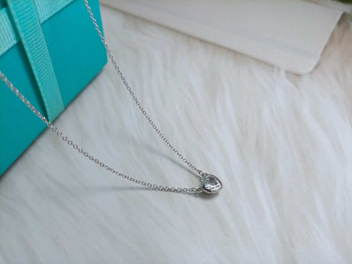 [Reverie Jewels]HEART BIG DIAMOND NECKLACE