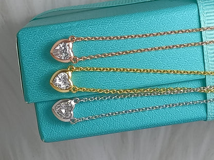 [Reverie Jewels]HEART BIG DIAMOND NECKLACE