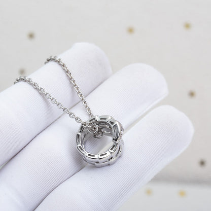 [⭐Reverie Jewels]SERPENTI SILVER NECKLACE DIAMOND