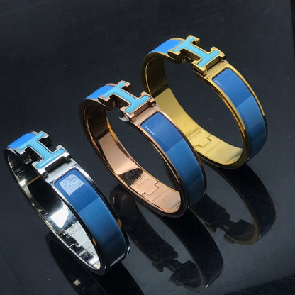 [⭐Reverie Jewels]H BRACELET BLUE RAINBOW CERAMIC