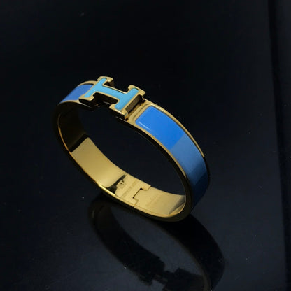 [⭐Reverie Jewels]H BRACELET BLUE RAINBOW CERAMIC