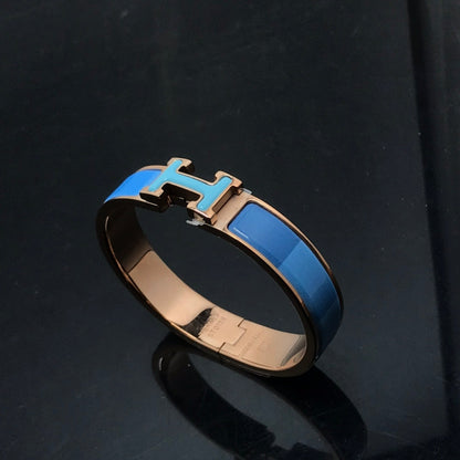 [⭐Reverie Jewels]H BRACELET BLUE RAINBOW CERAMIC