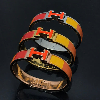 [⭐Reverie Jewels]H BRACELET ORANGE RAINBOW CERAMIC