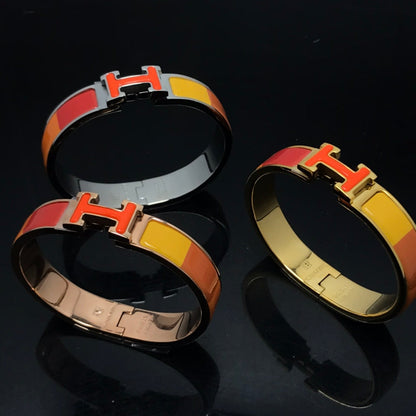 [⭐Reverie Jewels]H BRACELET ORANGE RAINBOW CERAMIC