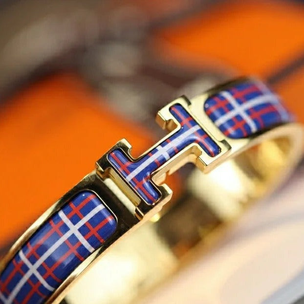 [⭐Reverie Jewels]H TARTAN BRACELET 12MM