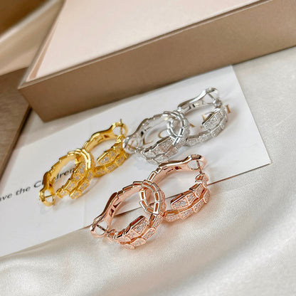[⭐Reverie Jewels]SERPENTI EARRINGS DIAMOND