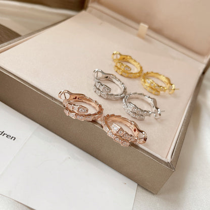 [⭐Reverie Jewels]SERPENTI EARRINGS DIAMOND