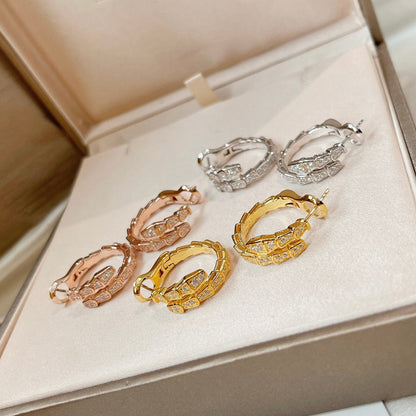 [⭐Reverie Jewels]SERPENTI EARRINGS DIAMOND