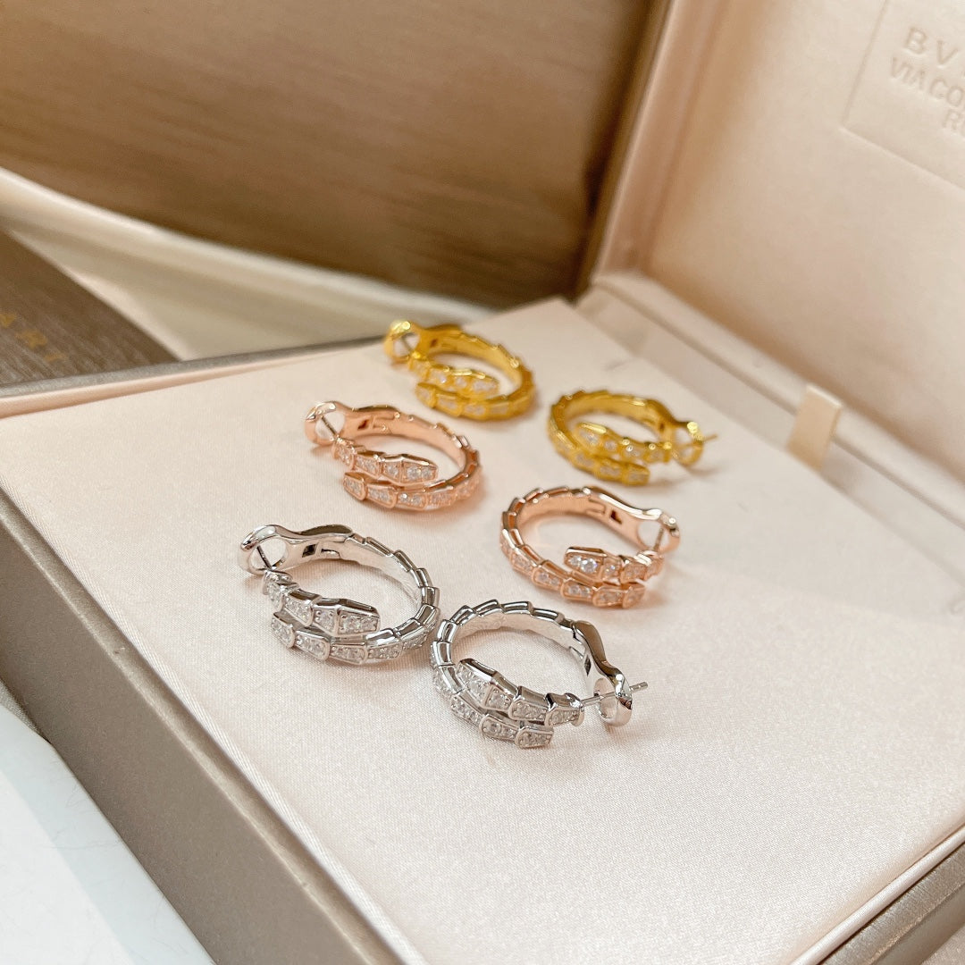 [⭐Reverie Jewels]SERPENTI EARRINGS DIAMOND