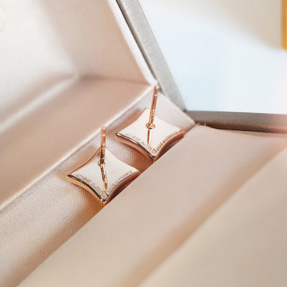 [⭐Reverie Jewels]STAR MOP PINK GOLD EARRINGS