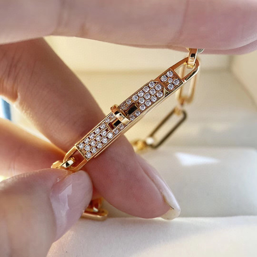[⭐Reverie Jewels]CHAINE BRACELET SMALL MODEL DIAMOND
