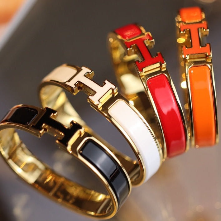 [⭐Reverie Jewels]H BRACELET 12MM GOLD