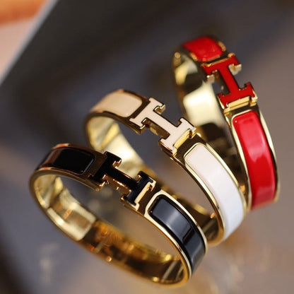 [⭐Reverie Jewels]H BRACELET 12MM GOLD