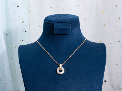[⭐Reverie Jewels]GARI NECKLACE PINK GOLD MOP