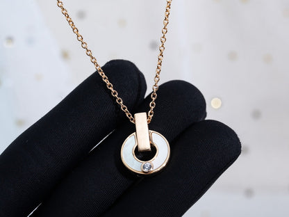 [⭐Reverie Jewels]GARI NECKLACE PINK GOLD MOP