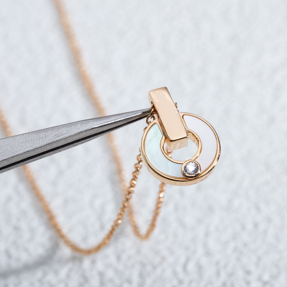 [⭐Reverie Jewels]GARI NECKLACE PINK GOLD MOP