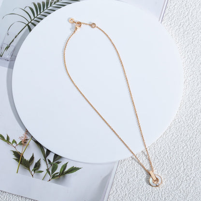 [⭐Reverie Jewels]GARI NECKLACE PINK GOLD MOP