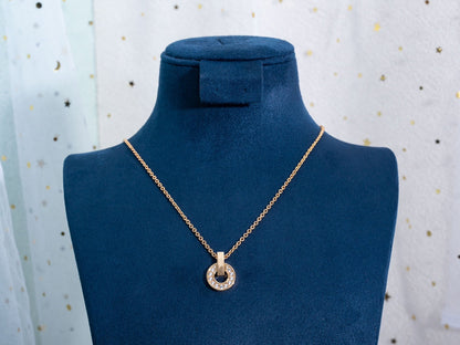 [⭐Reverie Jewels]GARI NECKLACE PINK GOLD DIAMOND