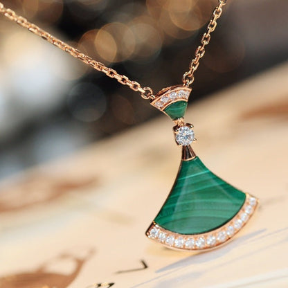 [⭐Reverie Jewels]DREAM NECKLACE MALACHITE DIAMOND