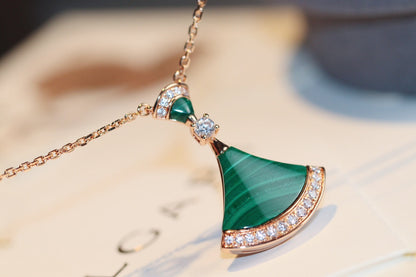 [⭐Reverie Jewels]DREAM NECKLACE MALACHITE DIAMOND
