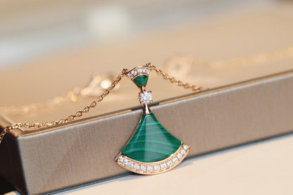 [⭐Reverie Jewels]DREAM NECKLACE MALACHITE DIAMOND