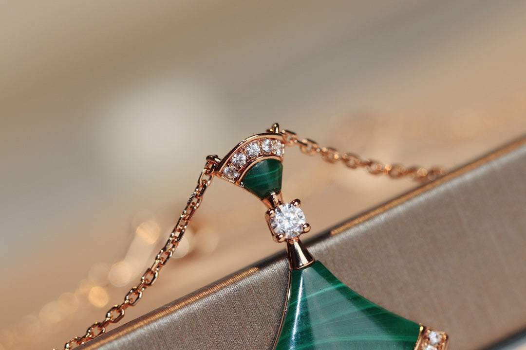 [⭐Reverie Jewels]DREAM NECKLACE MALACHITE DIAMOND