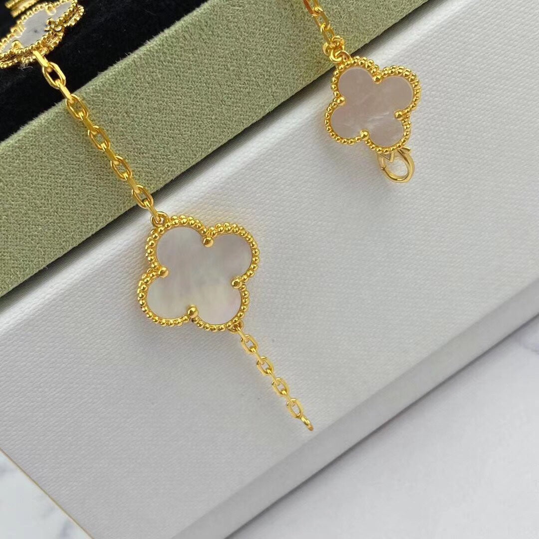[⭐Reverie Jewels]MAGIC CLOVER MOP GOLD BRACELET 5 MOTIFS