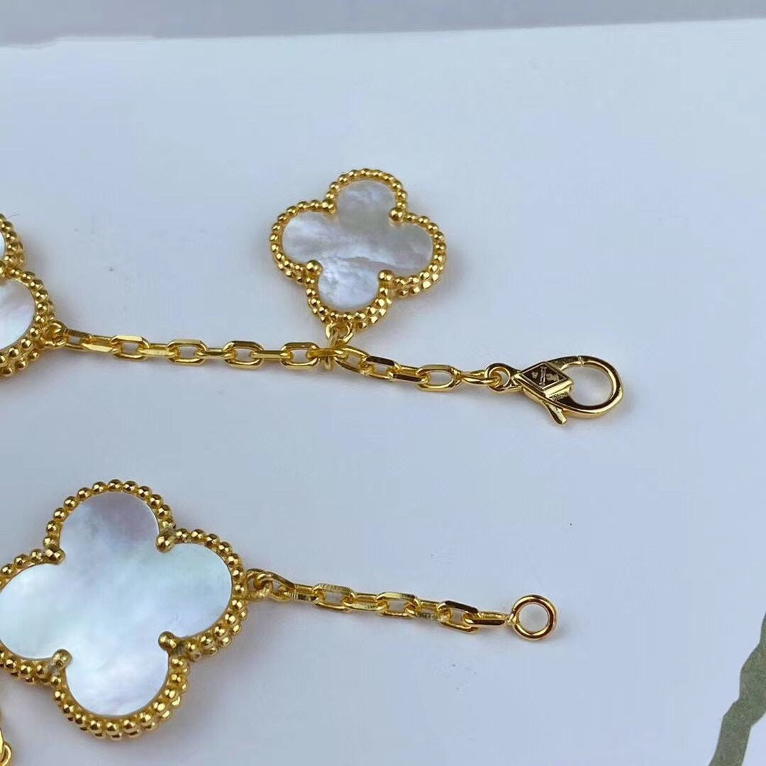 [⭐Reverie Jewels]MAGIC CLOVER MOP GOLD BRACELET 5 MOTIFS