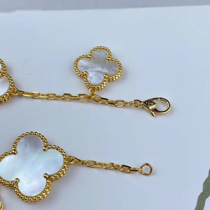 [⭐Reverie Jewels]MAGIC CLOVER MOP GOLD BRACELET 5 MOTIFS