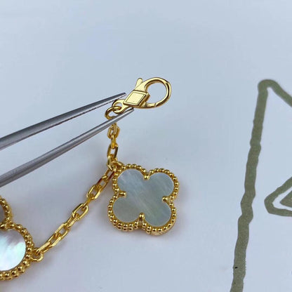 [⭐Reverie Jewels]MAGIC CLOVER MOP GOLD BRACELET 5 MOTIFS
