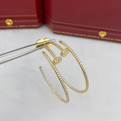 [⭐Reverie Jewels]JUSTE EARRINGS FULL DIAMONDS 1.8MM