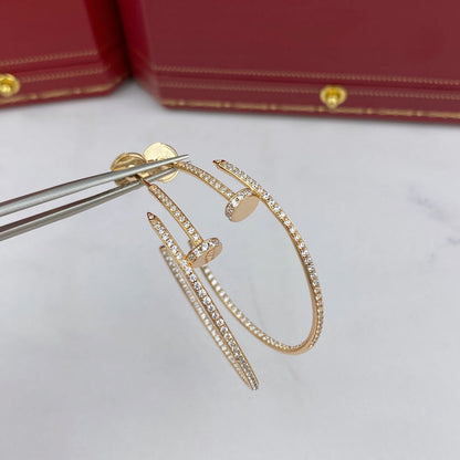 [⭐Reverie Jewels]JUSTE EARRINGS FULL DIAMONDS 1.8MM