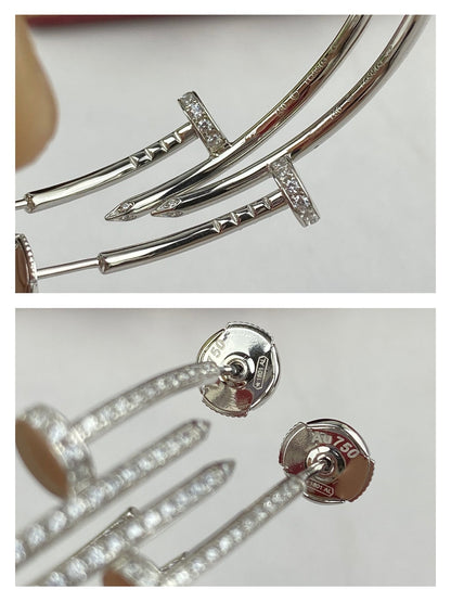 [⭐Reverie Jewels]JUSTE EARRINGS FULL DIAMONDS 1.8MM