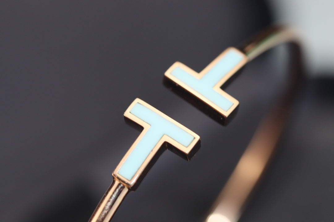 [Reverie Jewels]T BRACELET 1.8MM TURQUOISE PINK GOLD