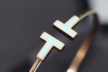 [Reverie Jewels]T BRACELET 1.8MM TURQUOISE PINK GOLD