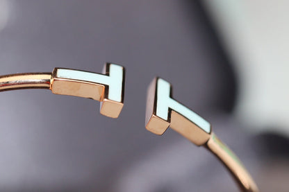 [Reverie Jewels]T BRACELET 1.8MM TURQUOISE PINK GOLD