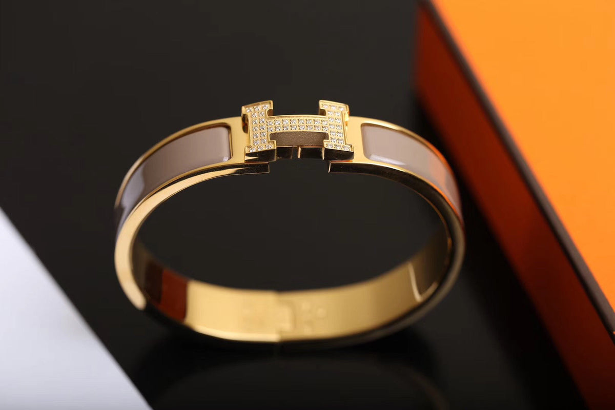 [⭐Reverie Jewels]H BRACELET GOLD DIAMOND
